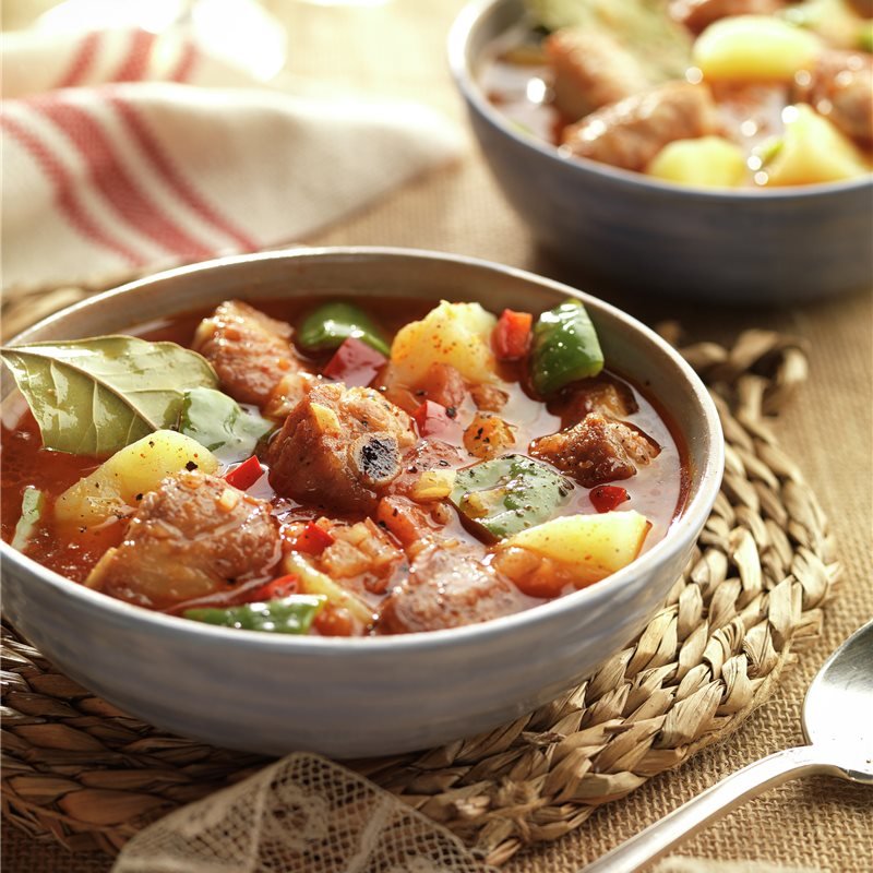 Patatas guisadas con costilla