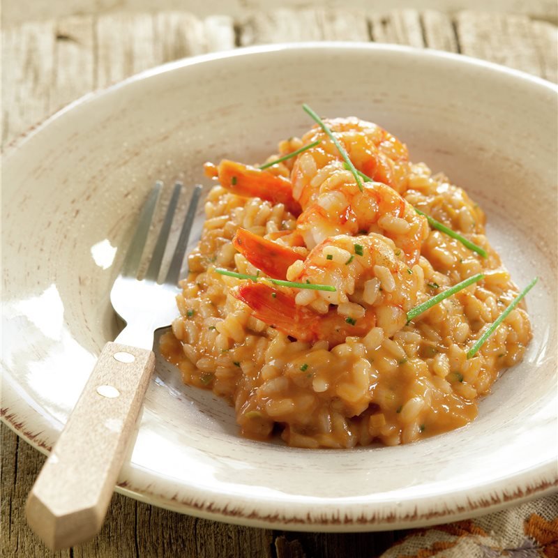 Arroz meloso de gambas