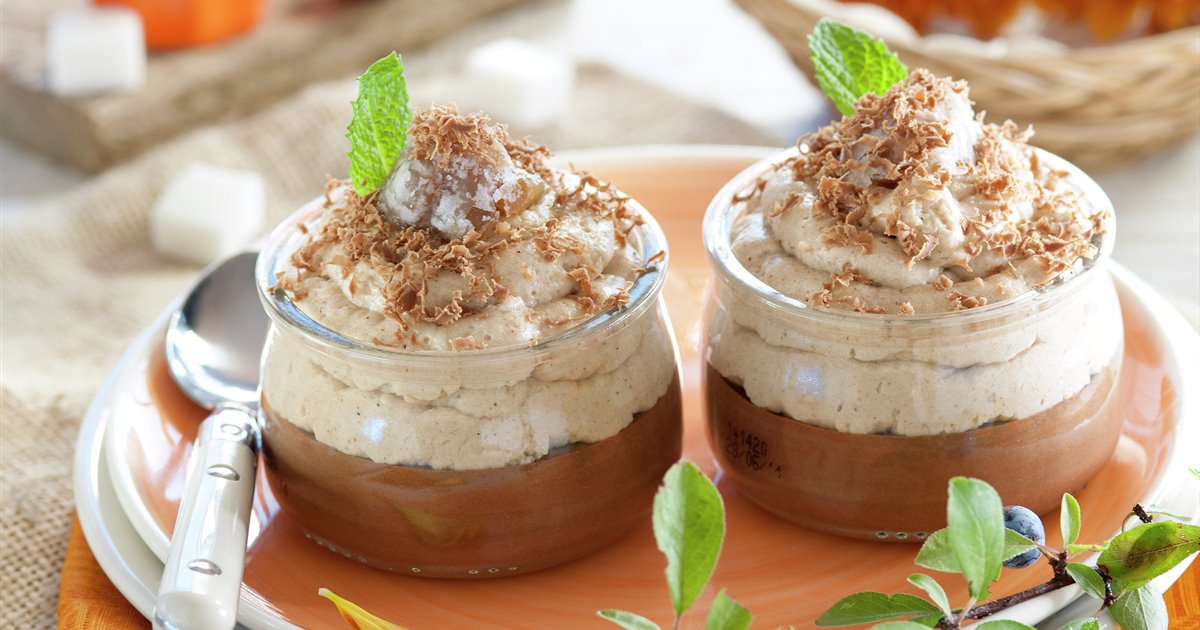 Elaboración de la mousse de castañas