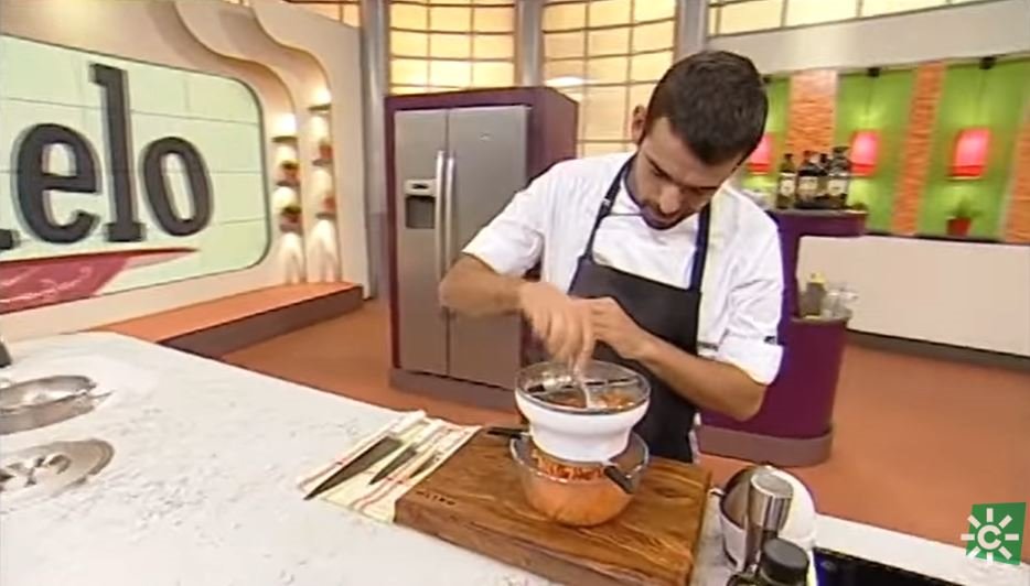 pollo frito con puré de boniato de enrique sánchez