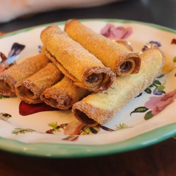 Rollitos dulces en freidora de aire