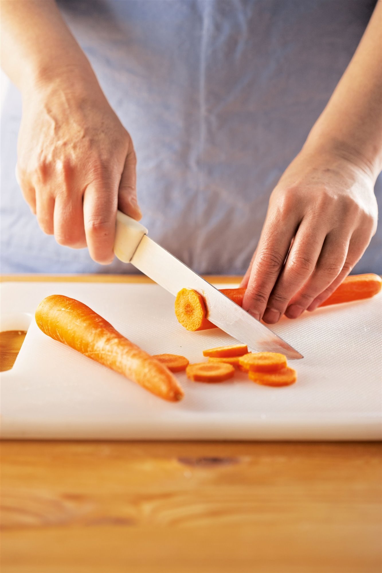 9. Tritura las zanahorias