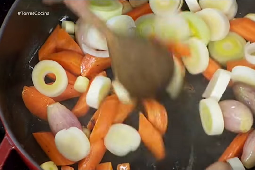 Pochar las verduras