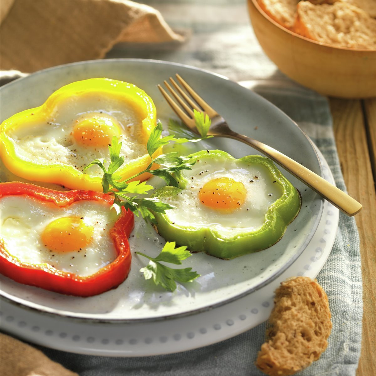 Eggs with peppers