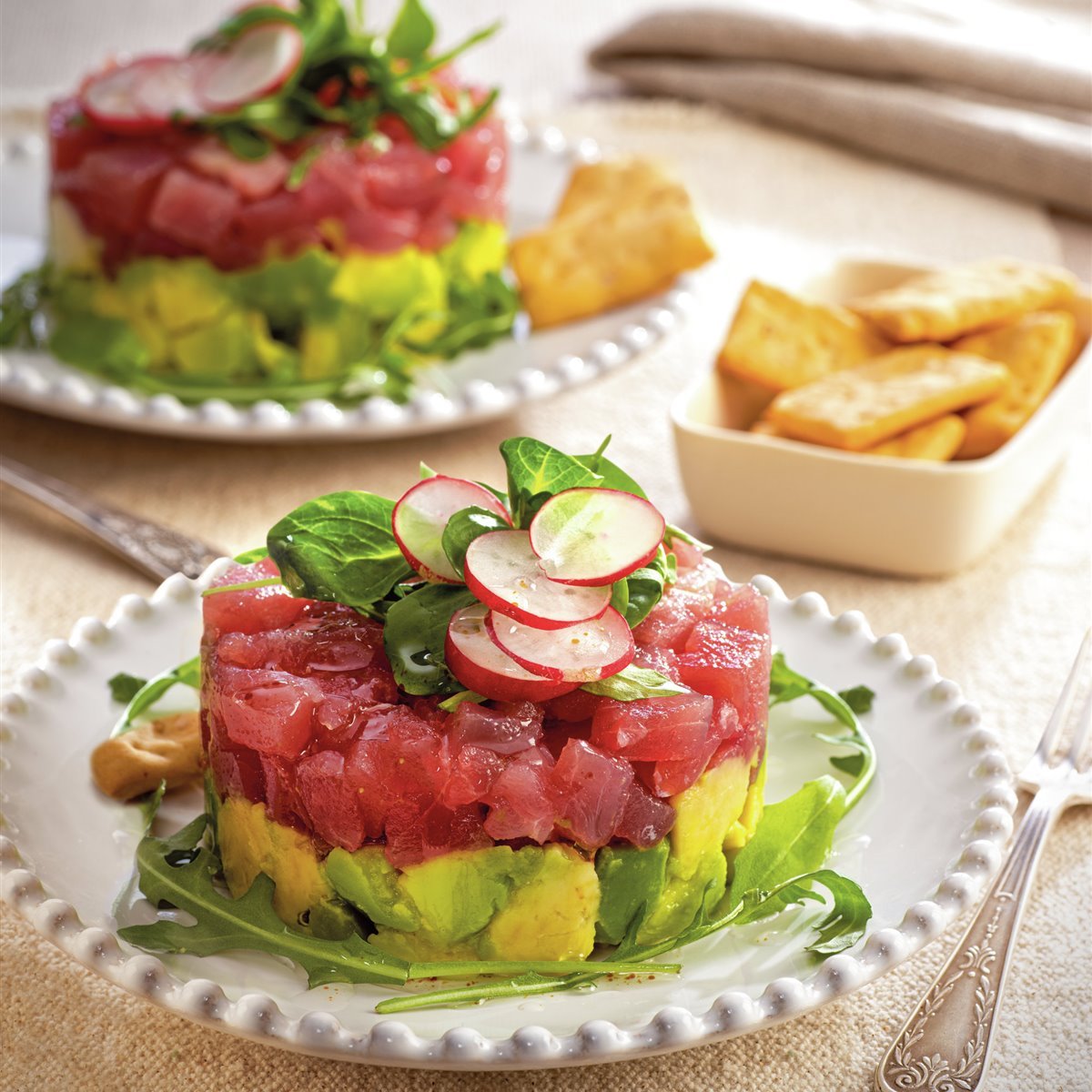 Tartar de atún y aguacate