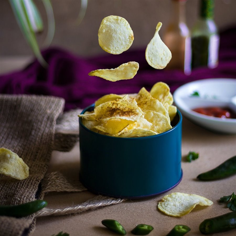 Patatas Chips En Airfryer, La Versión Saludable Y Ligera De Las Patatas ...