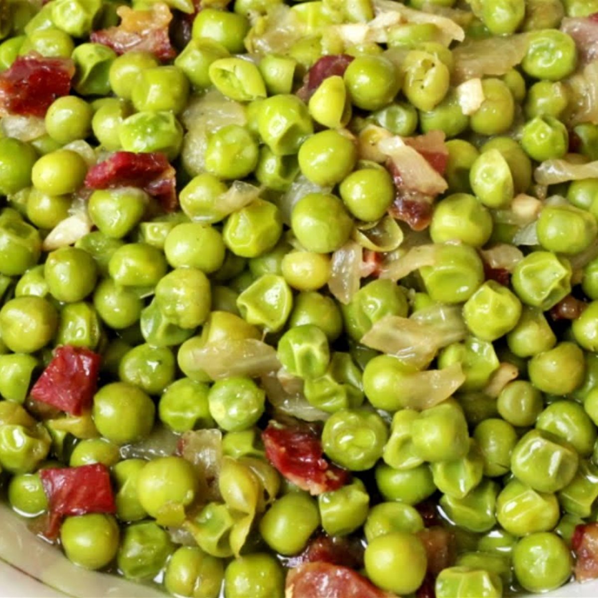Guisantes con jamón