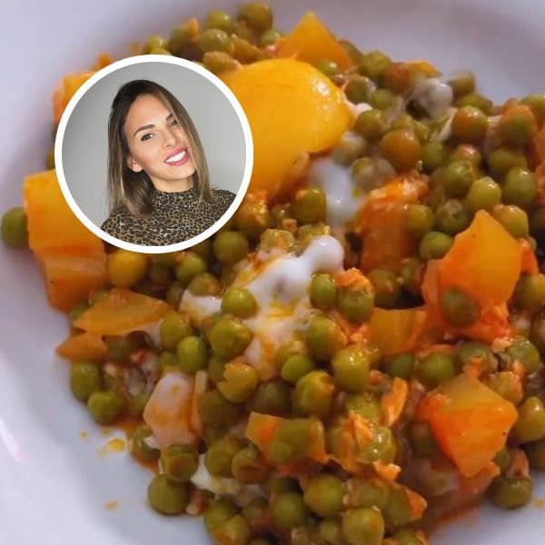 Cena saludable de Irene Rosales: patatas con guisantes y huevos (fácil y económico)