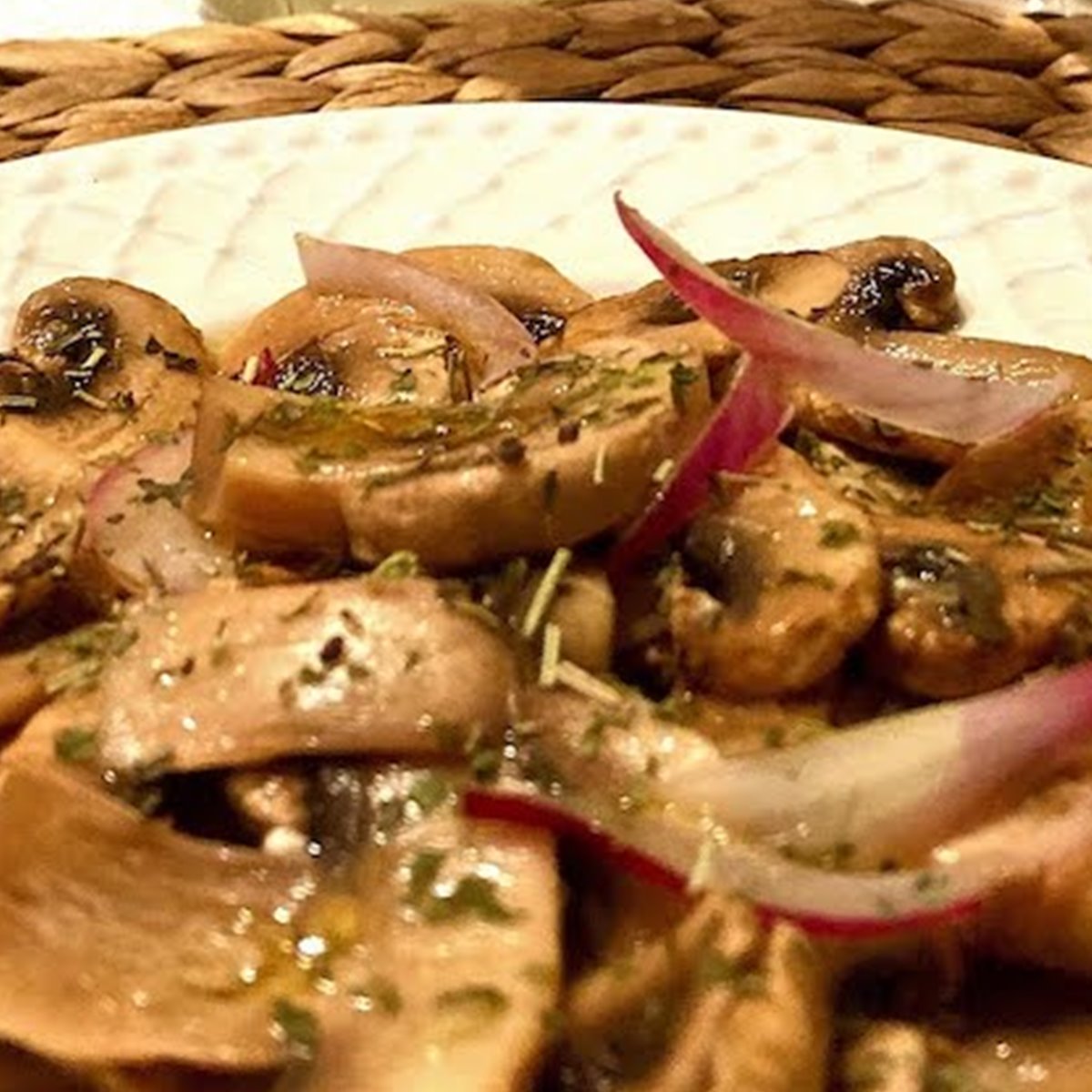 champiñones en vinagre