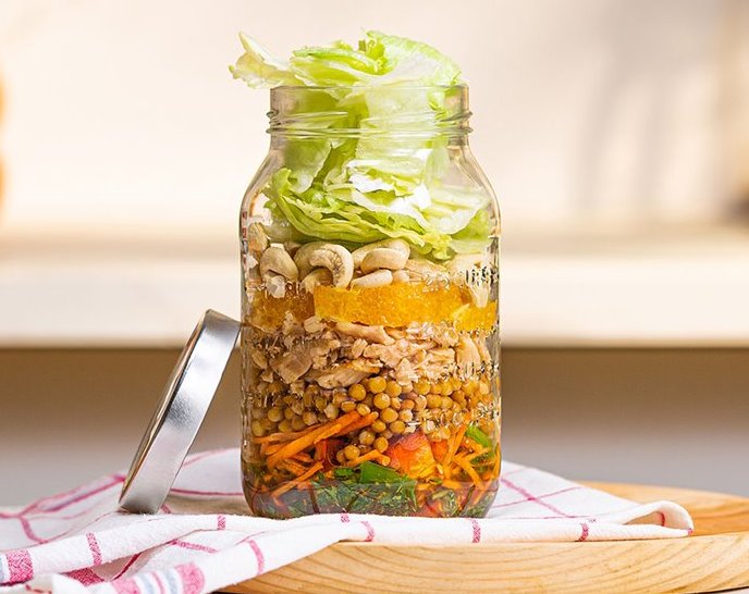 Ensaladas en tarro de cristal, la nueva tendencia saludable - Blog del DiR