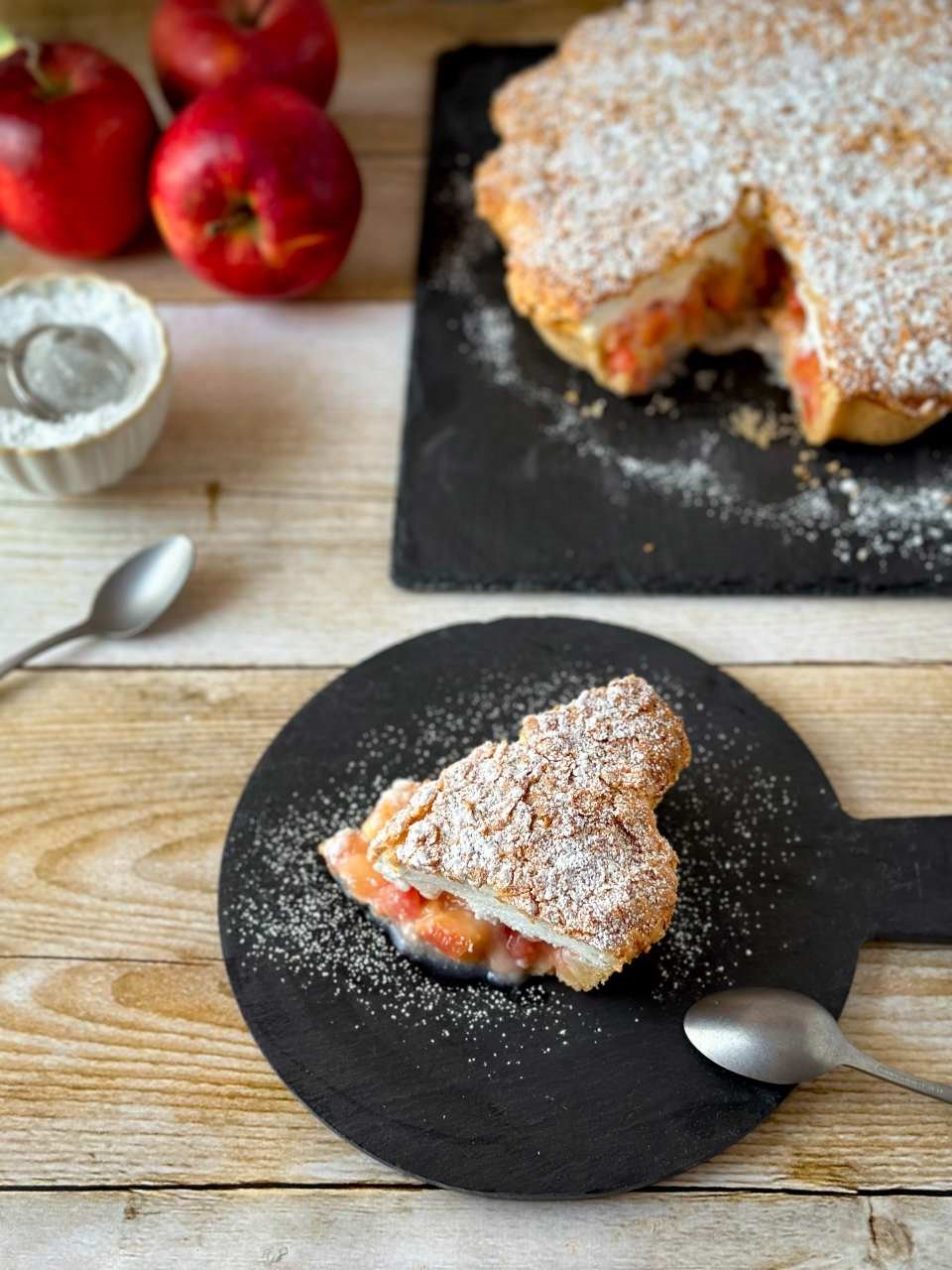 Tarta de manzana alemana con yogur