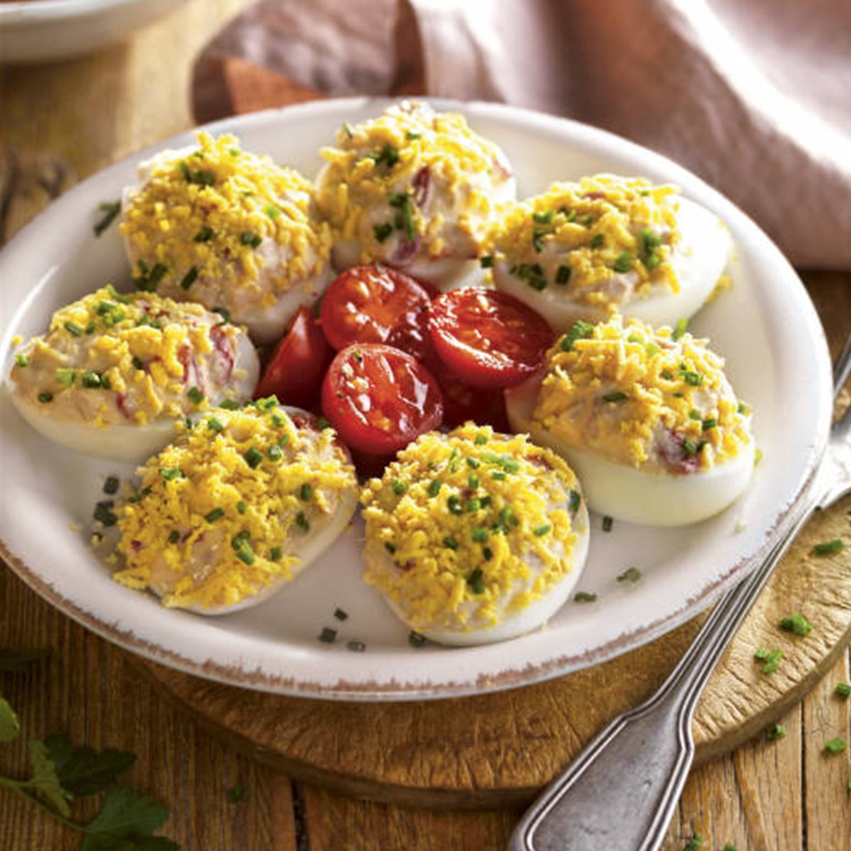 Huevos rellenos de Carmen Borrego