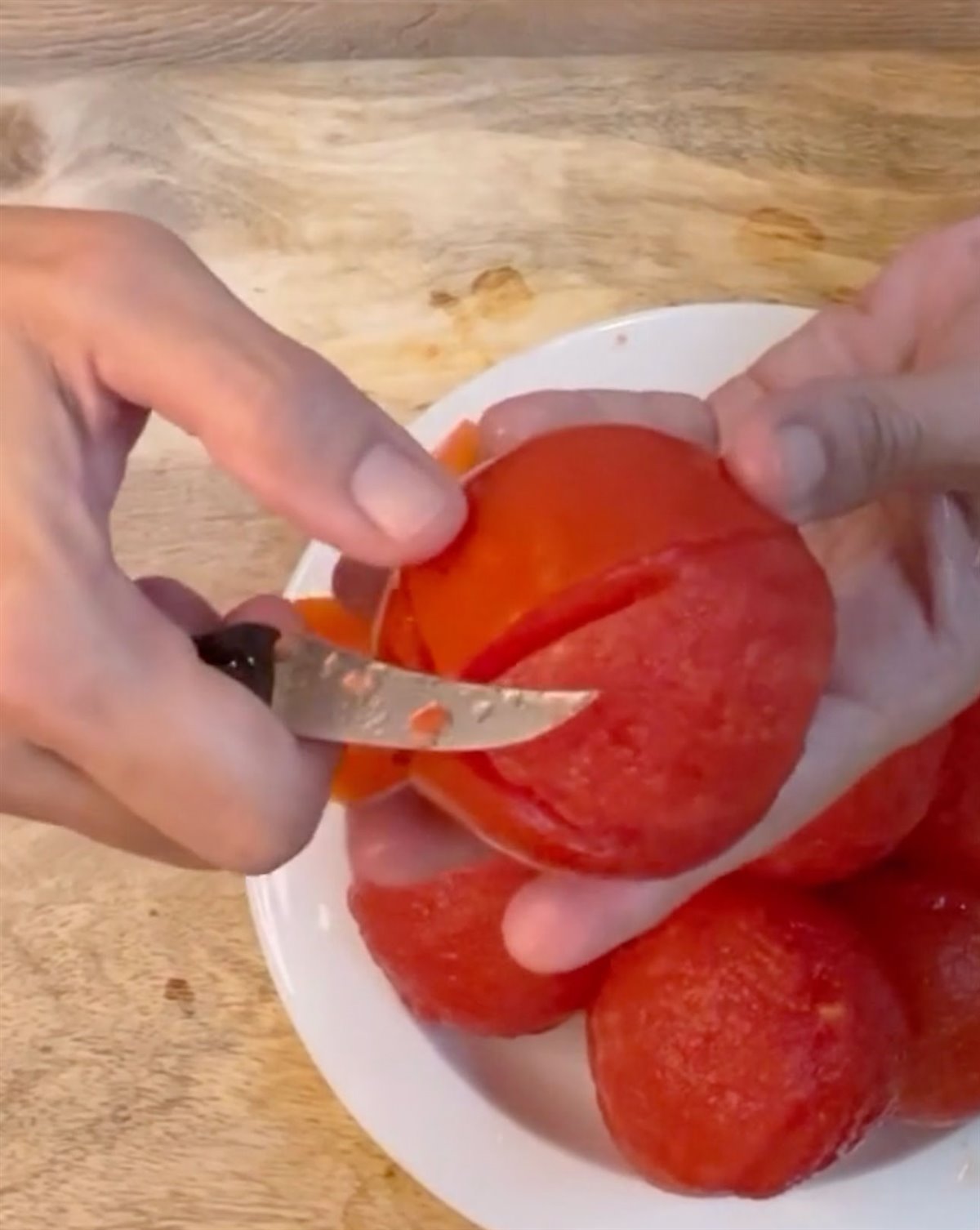 Pela los tomates