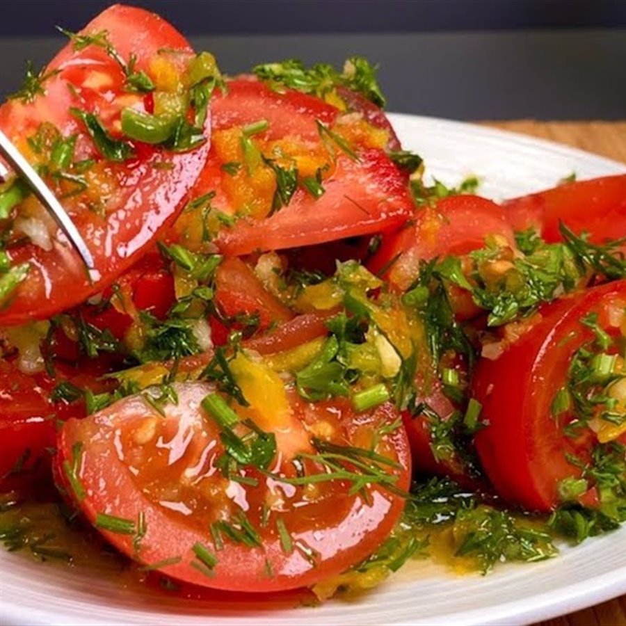 Ensalada Fácil Con Tomate, ¡rápida Y Riquísima!