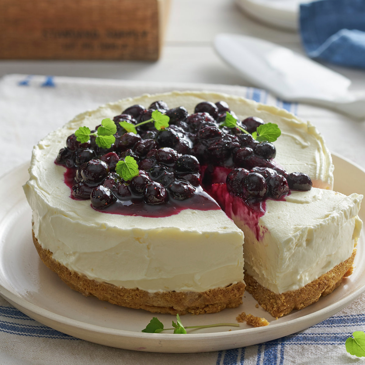 Cheesecake sin horno con vainilla