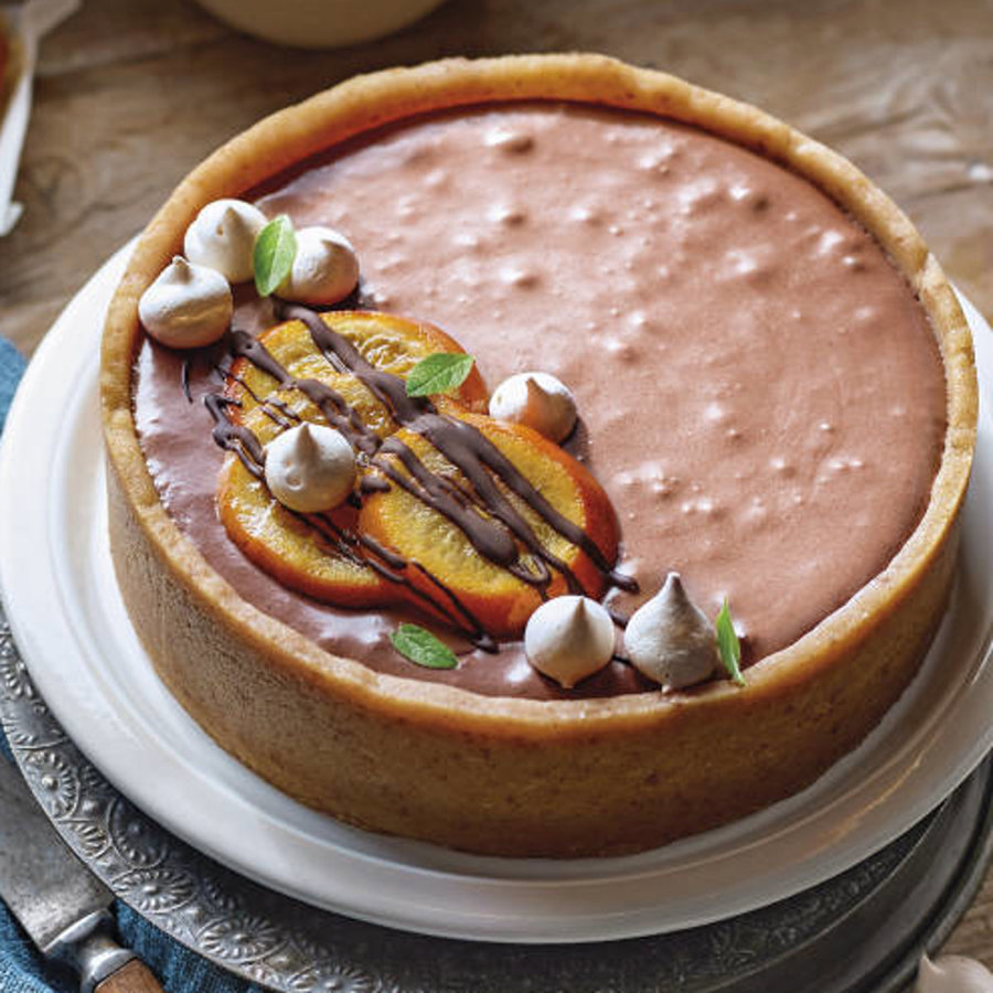 Tarta De Sobaos Pasiegos Con Mousse De Chocolate