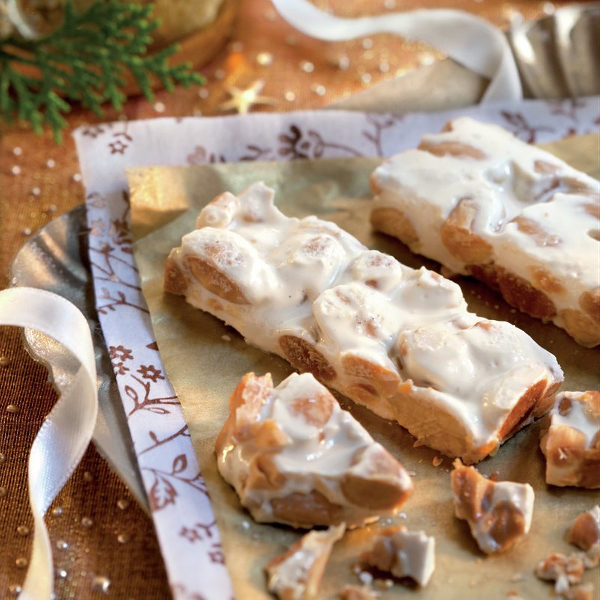 Turrón casero de almendras