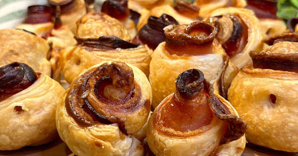 ¿Tienes hojaldre y beicon? Prepara estas rosas de aperitivo, ¡son ...