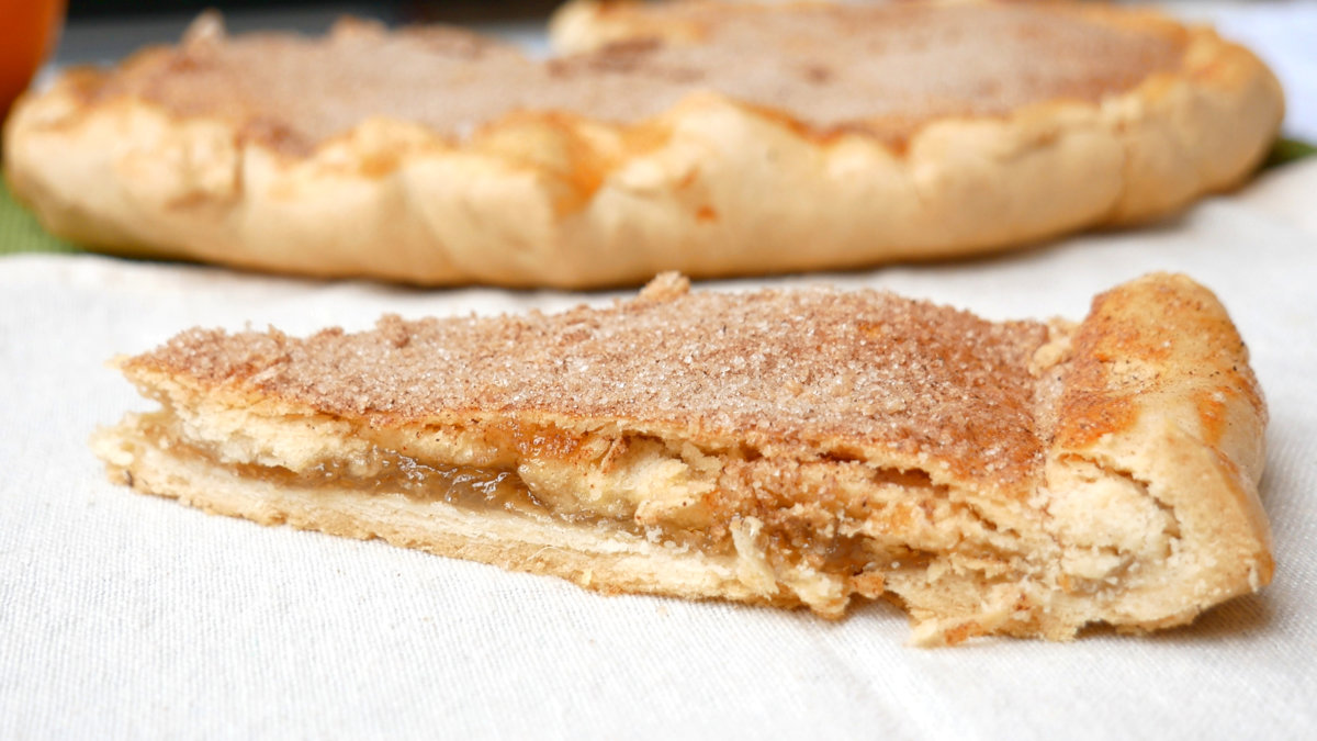 Pastel cordobés relleno de cabello de ángel