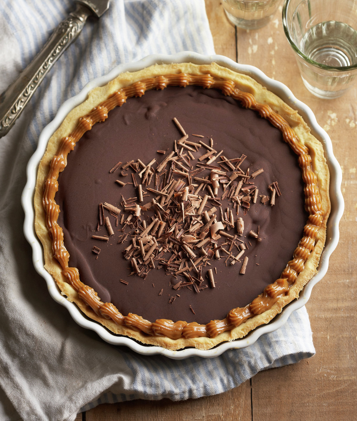 TARTA DE CHOCOLATE Y DULCE DE LECHE.