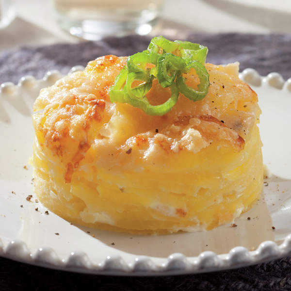 Bocaditos gratinados de patata, con nata y queso ¡facilísimos!