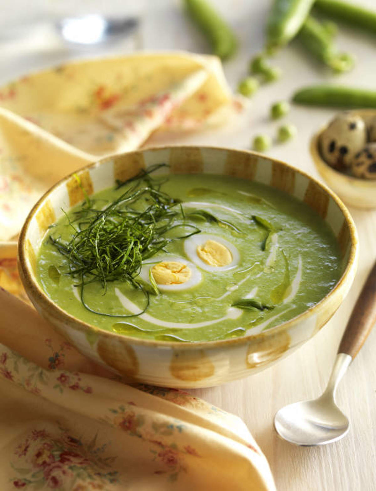 CREMA DE PUERRO Y GUISANTES