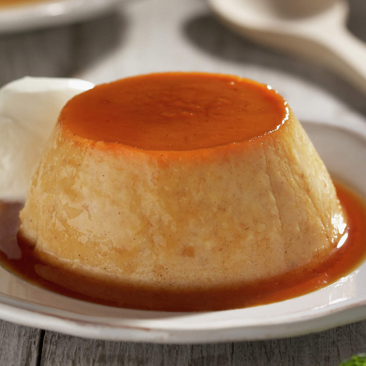 Flan con caramelo