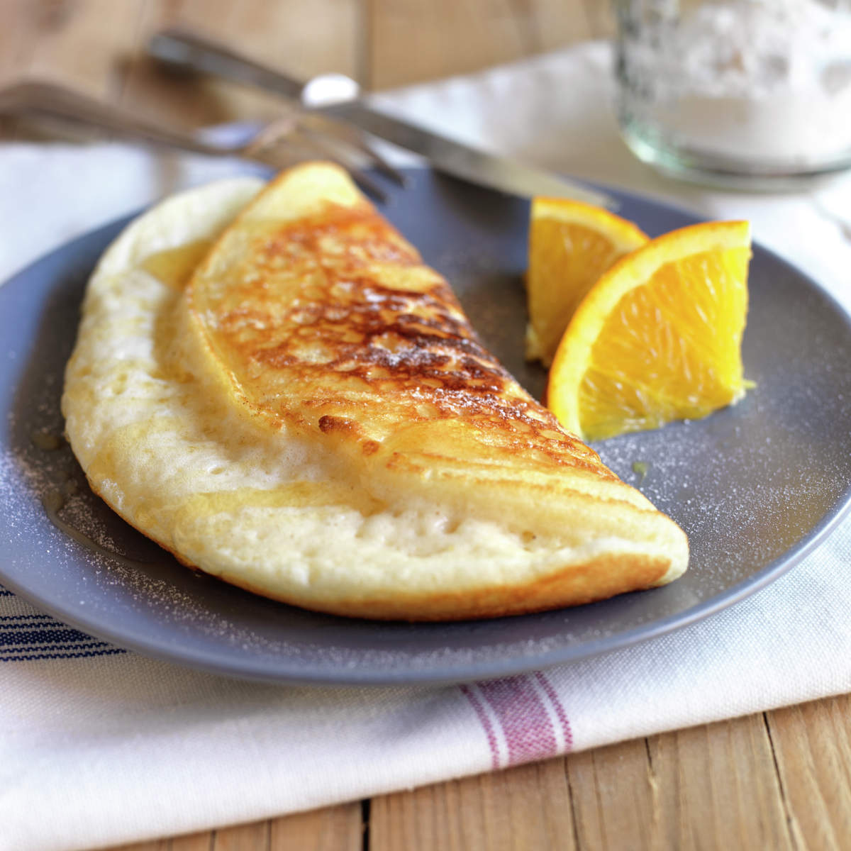 Crepes dulces de naranja