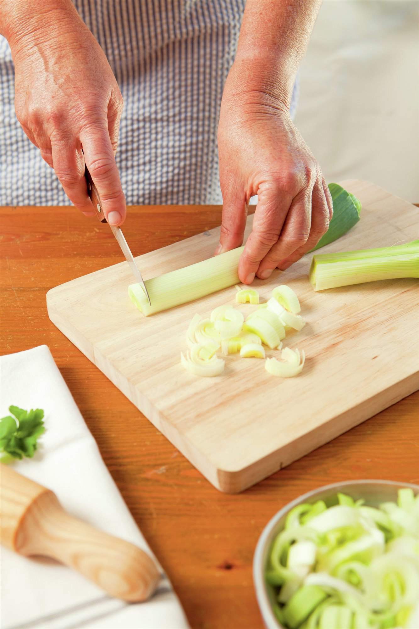 1. Corta las verduras