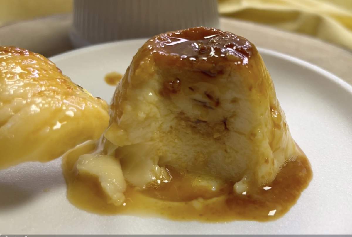 Flan al microondas