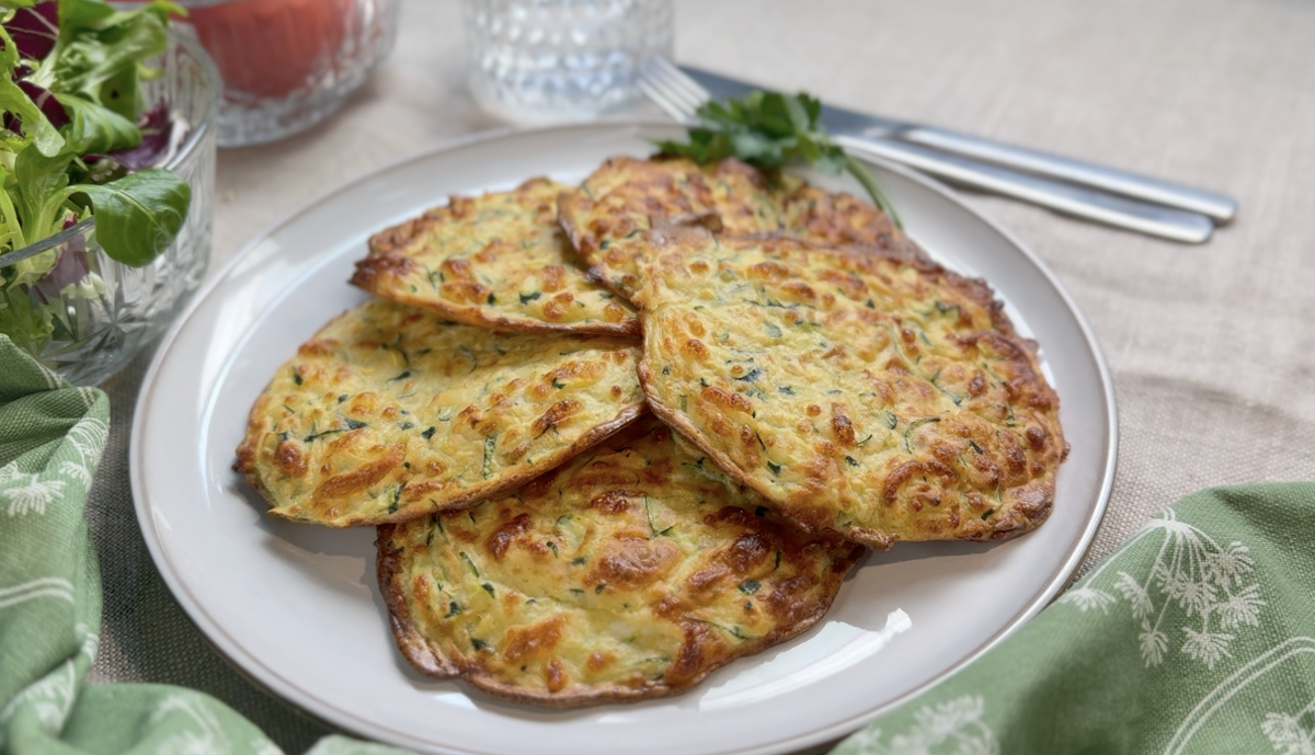 Crepes de calabacin ligeros cena facil al horno en minutos