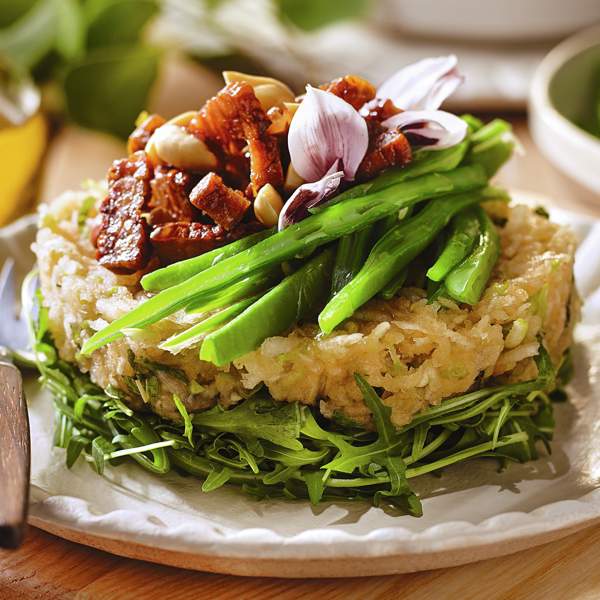 Ensalada armonía, un plato saludable muy vistoso (ideal para veganos)
