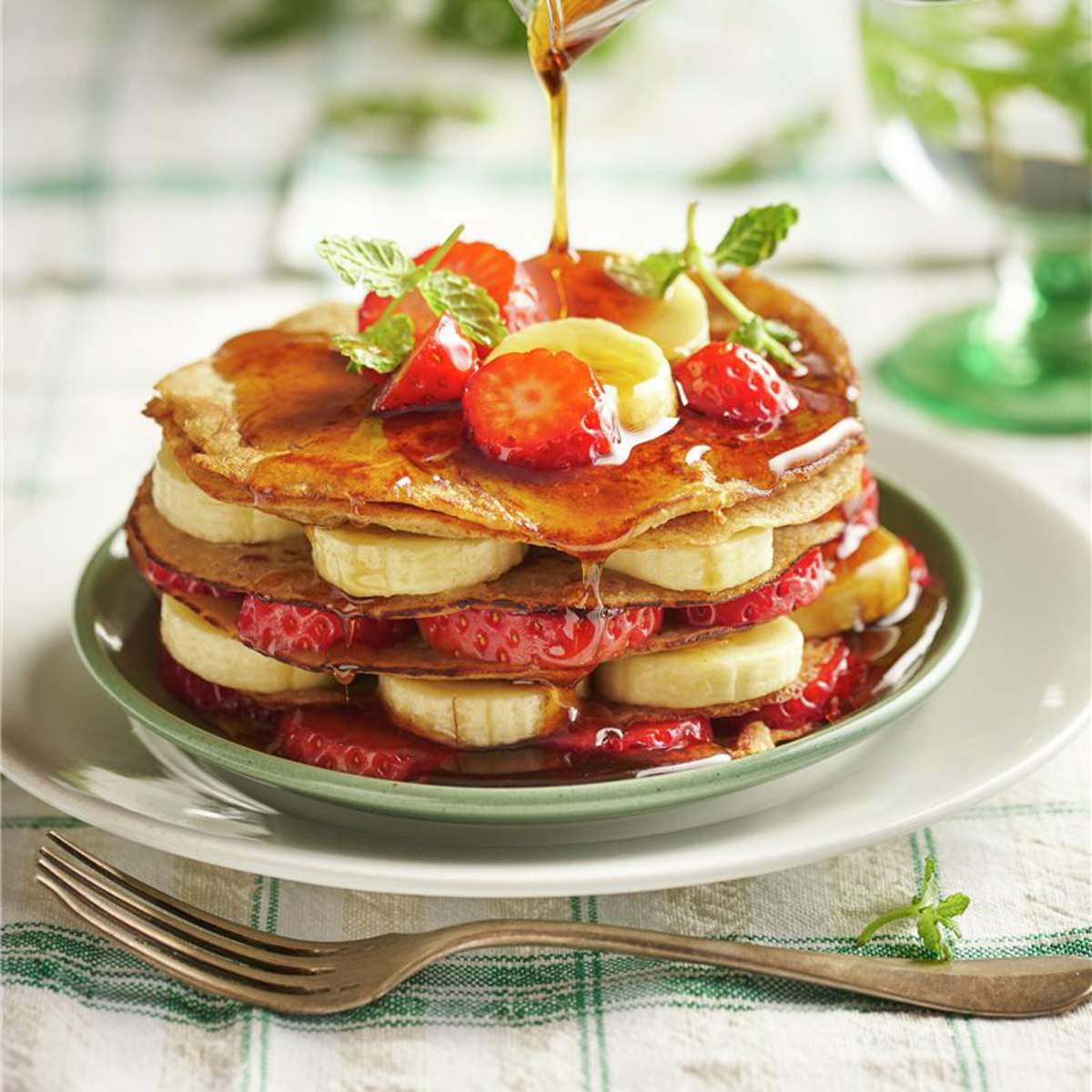 tortitas de avena y platano