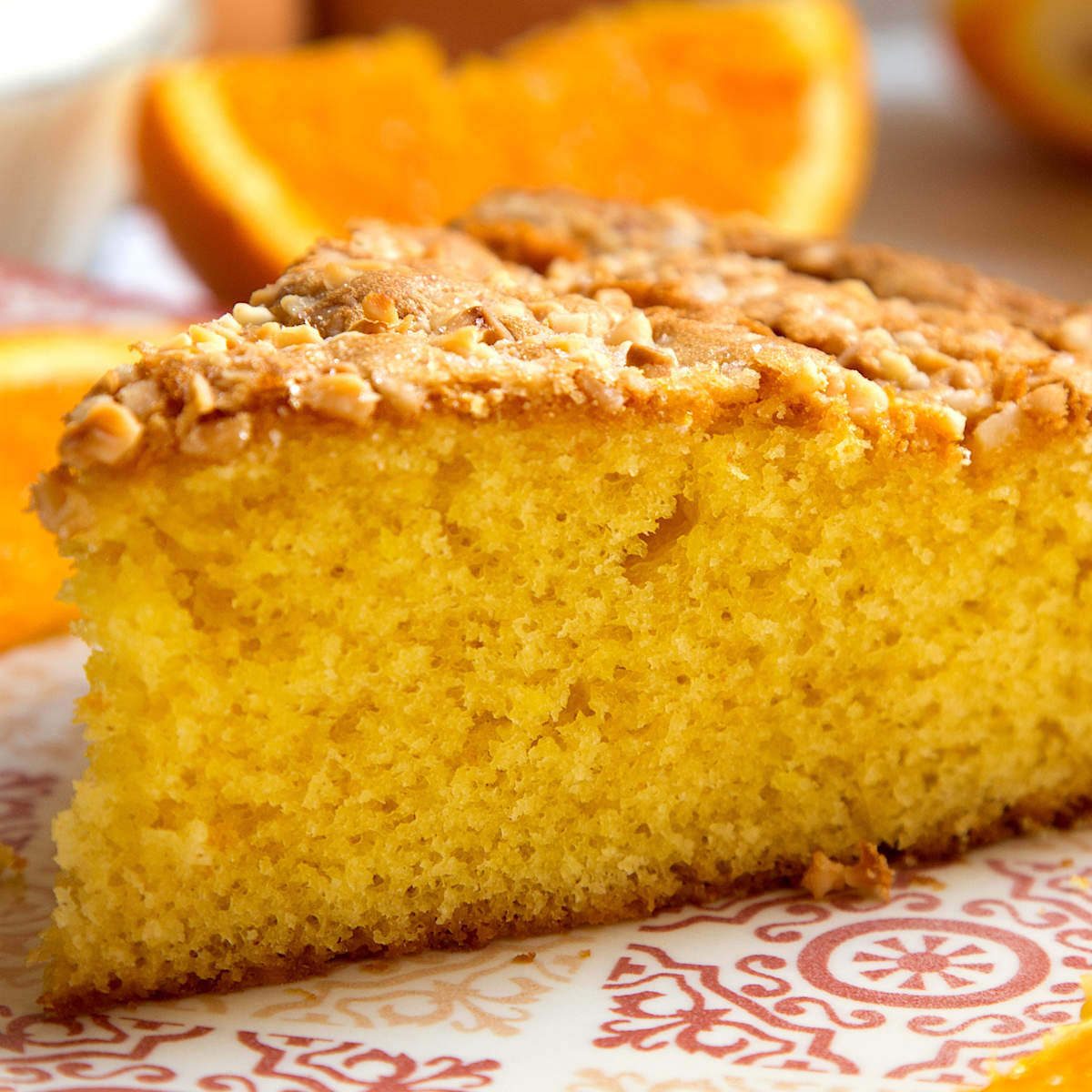 Bizcocho de avena y naranja