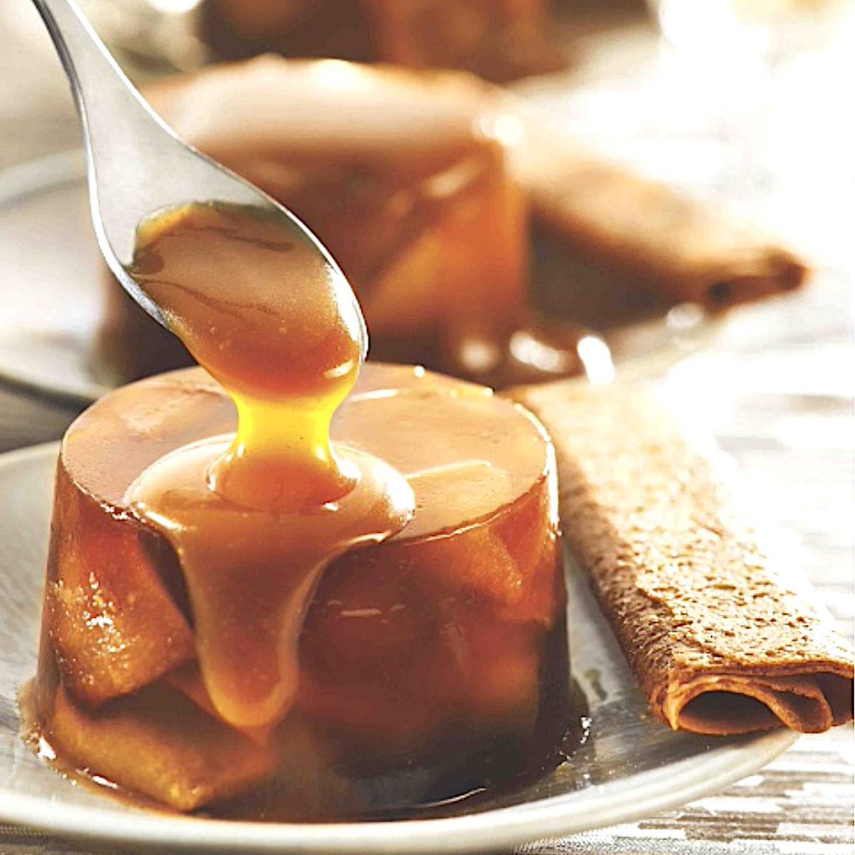 Flanecitos de manzana y tofe