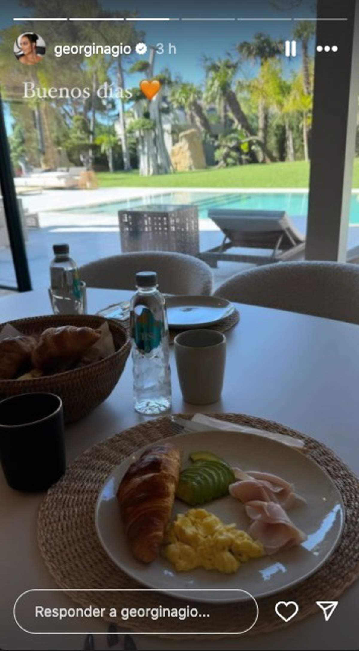 Desayuno Georgina Rodríguez