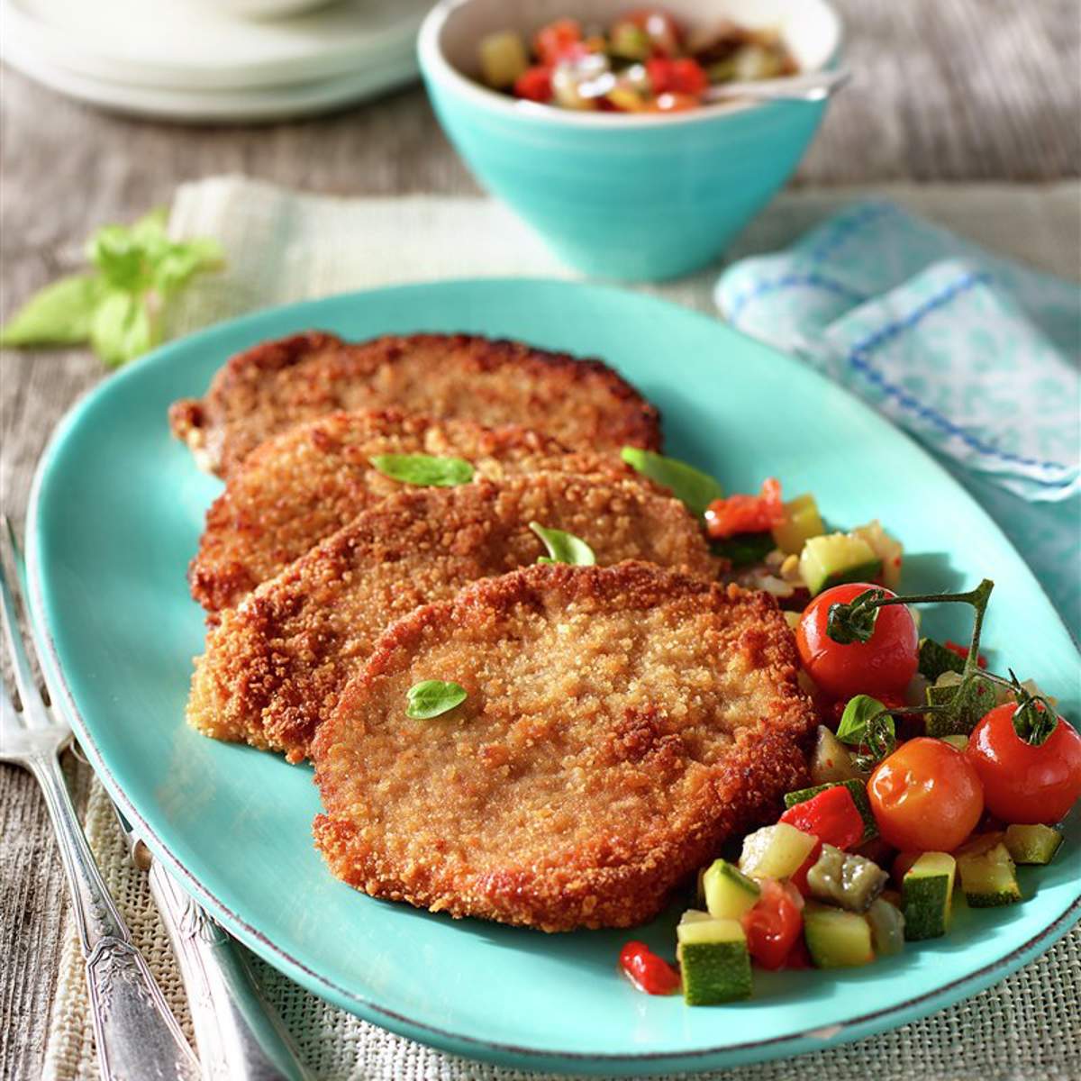 Escalopes de ternera a la milanesa