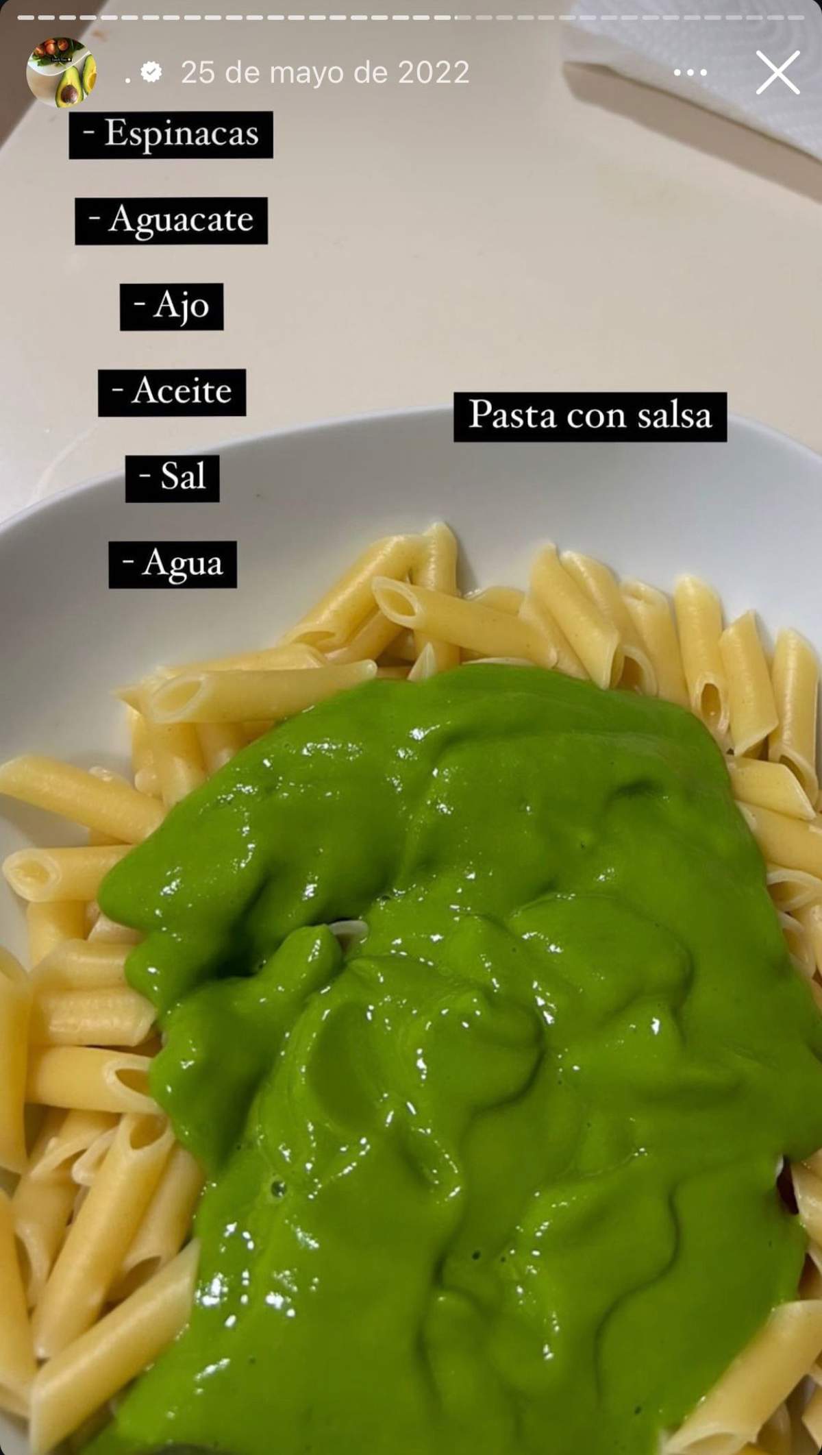 Pasta con salsa