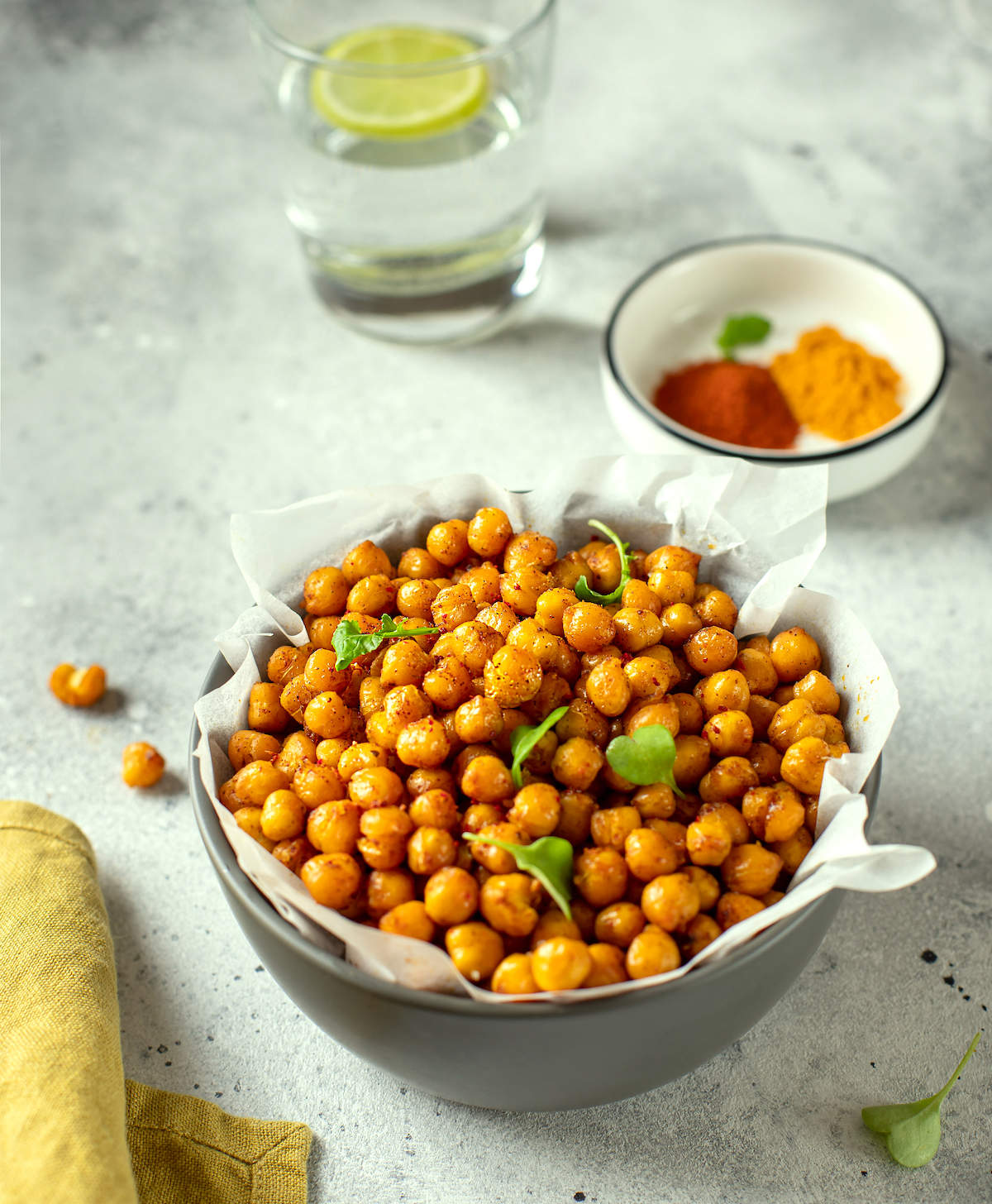 Garbanzos en freidora de aire