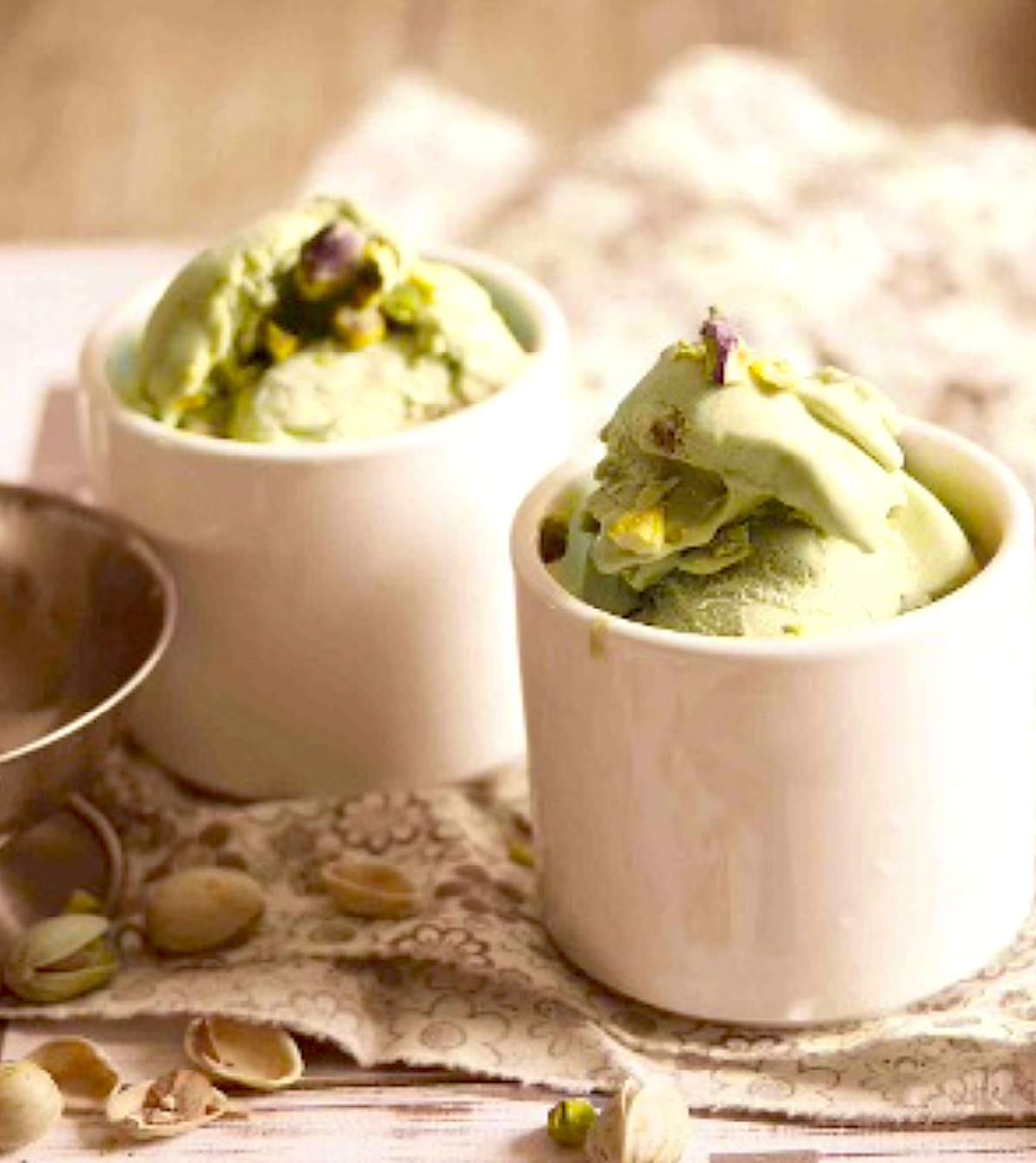 Helado de pistacho