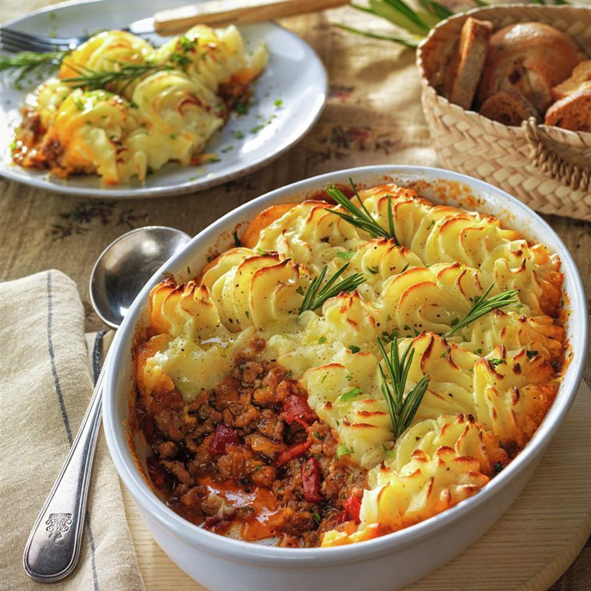 paso a Pastel de patata con carne picada de cordero