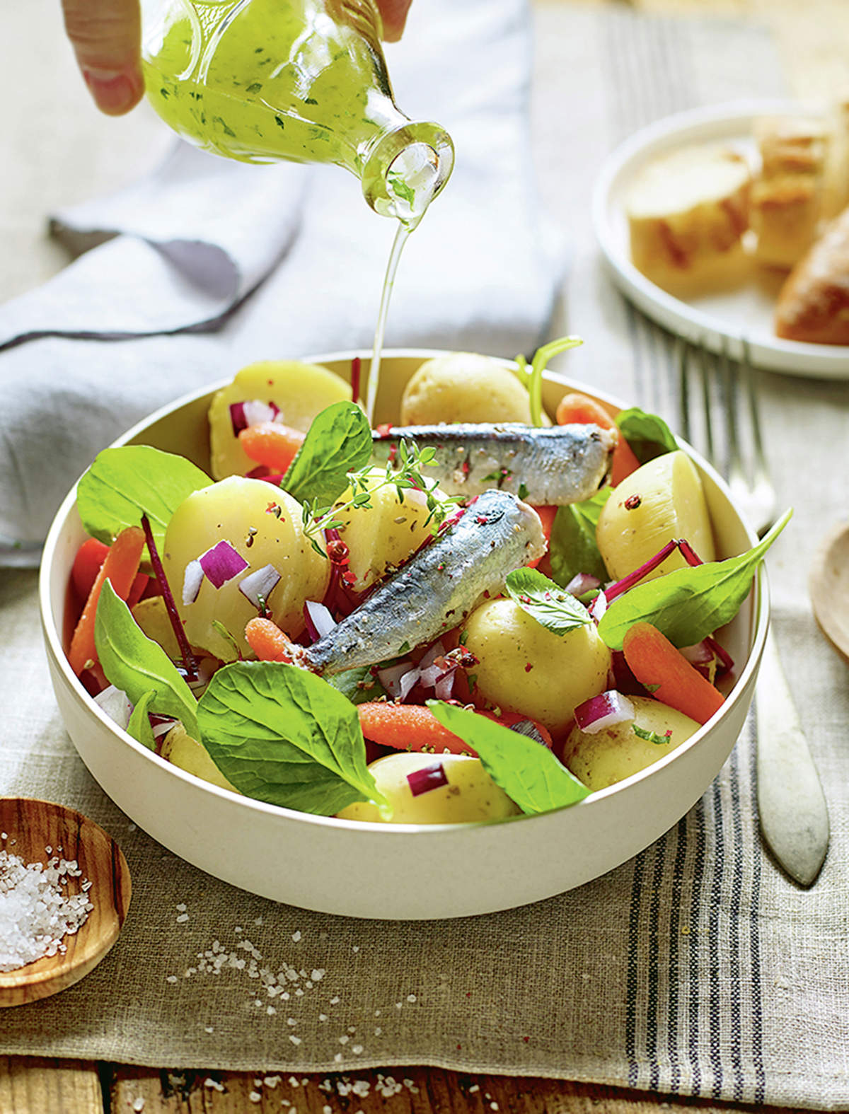 Ensalada campera con sardinas