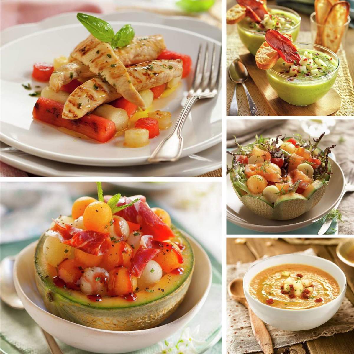 5 recetas saladas con melón