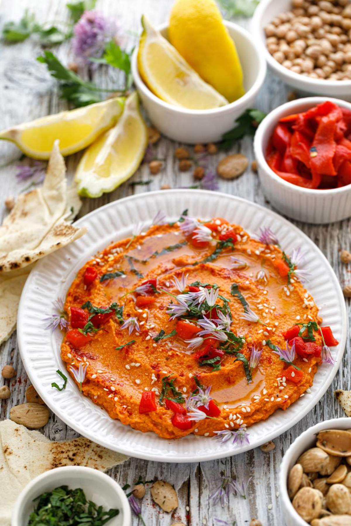 Hummus de piquillos