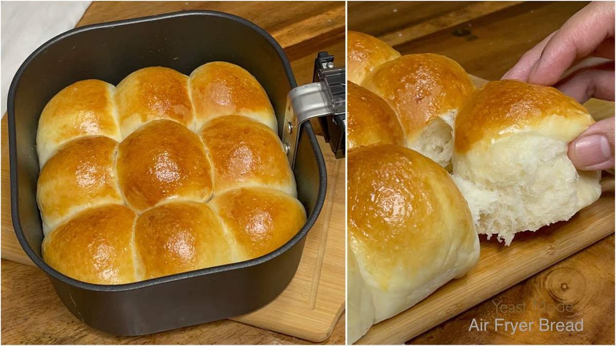 Pan de leche en airfryer