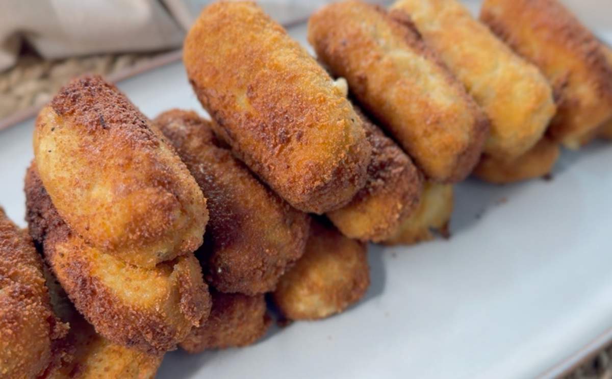 Croquetas de berenjena y queso brie