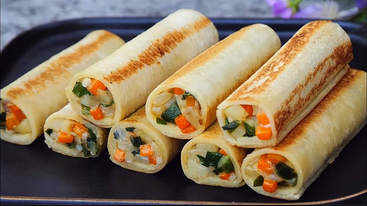 rollitos crujientes de verduras