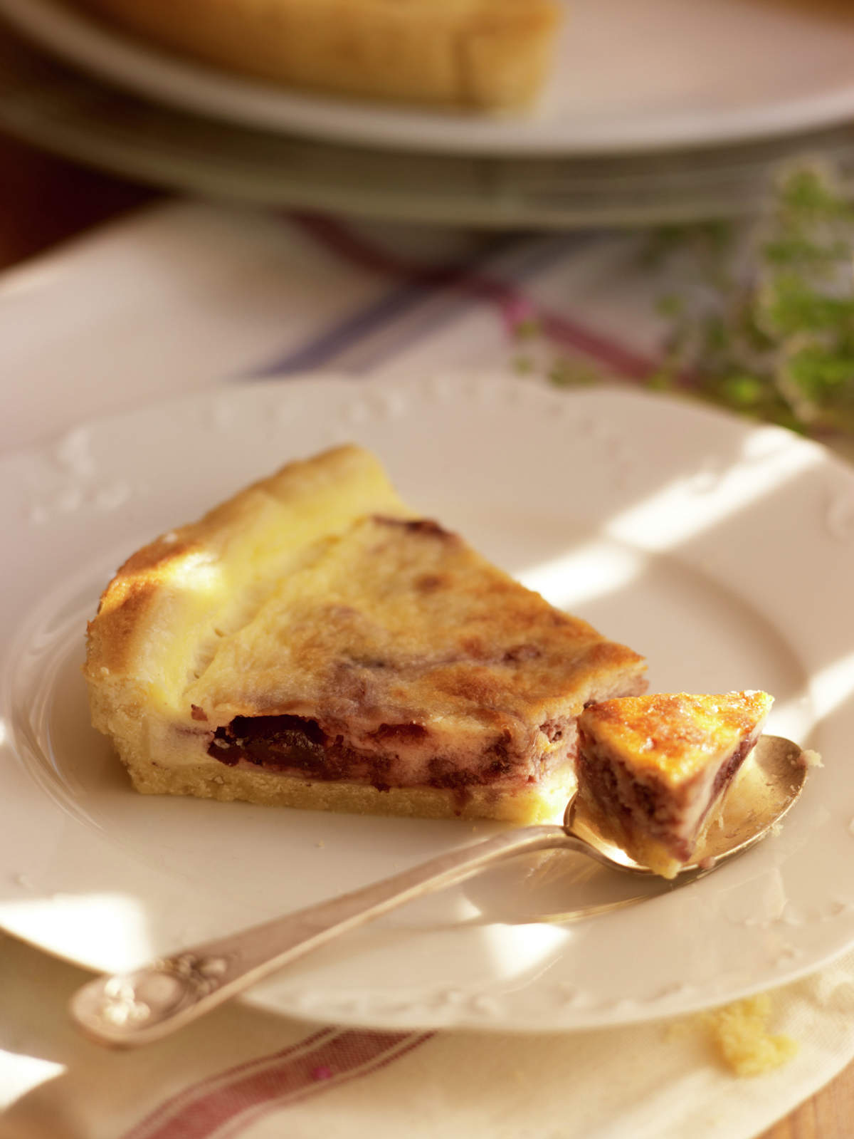 Tarta de queso y arándanos
