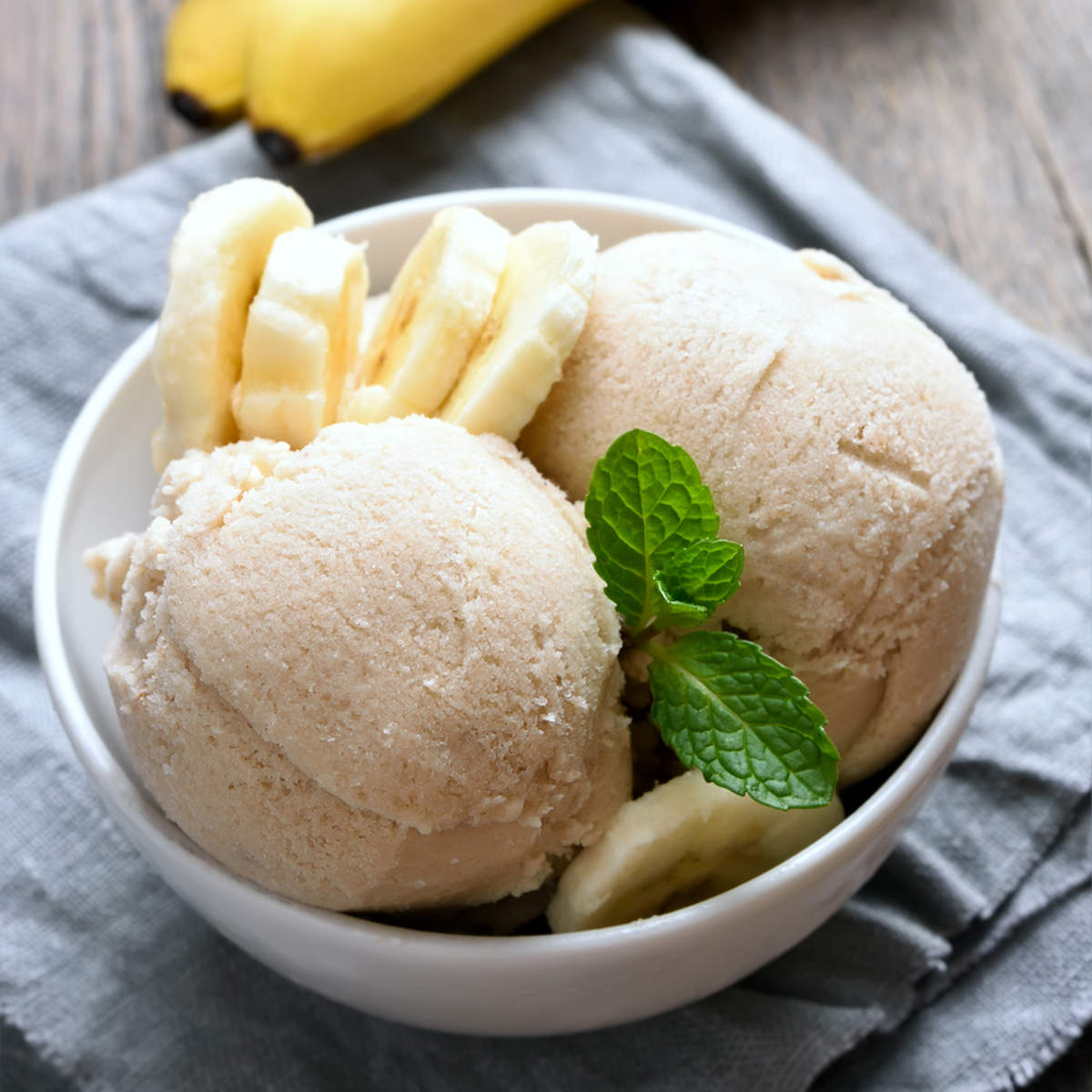 Postre de verano con plátano