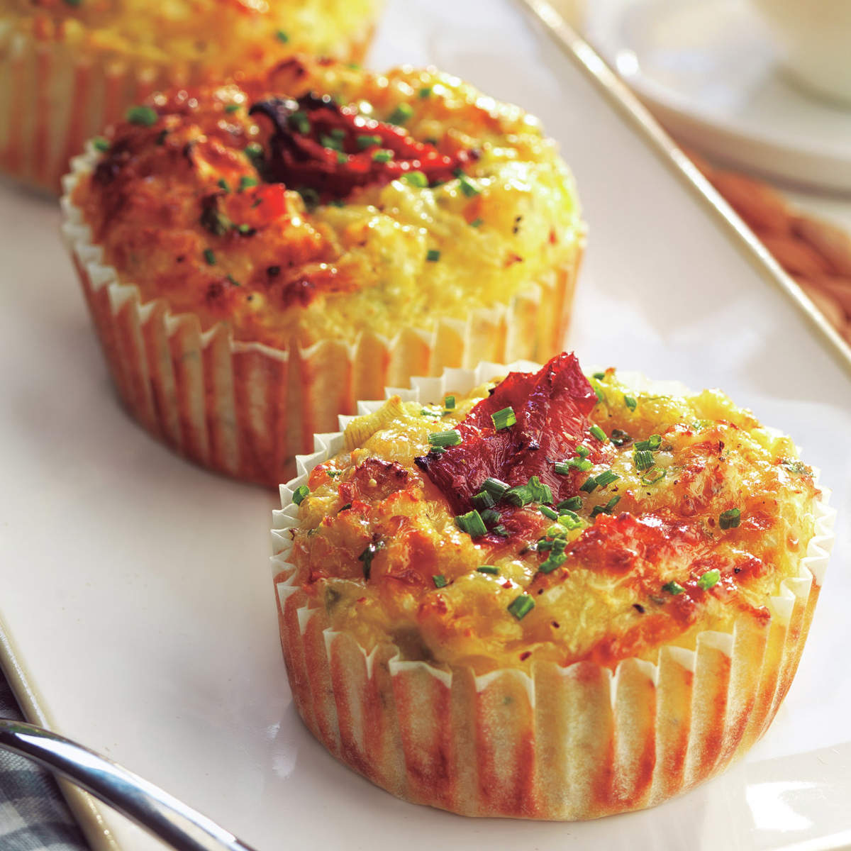 Muffins de coliflor con queso